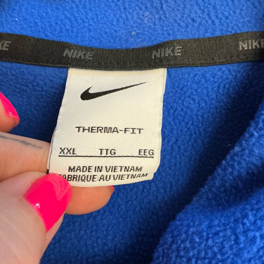 Nike Blue Therma-Fit Fleece Jacket with